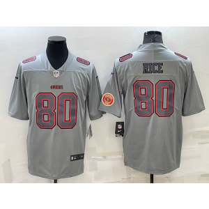 Nike 49ers 80 Jerry Rice Gray Atmosphere Fashion Vapor Limited Men Jersey Nike 49ers 80 Jerry Rice Gray Atmosphere Fashion Vapor Limited Men Jersey