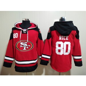 Nike 49ers 80 Jerry Rice Red Player Pullover Hoodie Sweatshirt Nike 49ers 80 Jerry Rice Red Player Pullover Hoodie Sweatshirt