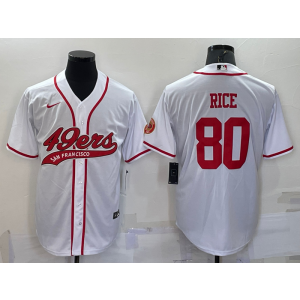 Nike 49ers 80 Rice White Vapor Baseball Limited Men Jersey Nike 49ers 80 Rice White Vapor Baseball Limited Men Jersey