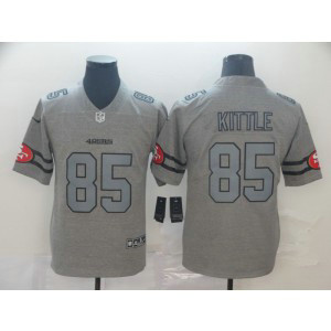 Nike 49ers 85 George Kittle 2019 Gray Gridiron Gray Vapor Untouchable Limited Men Jersey Nike 49ers 85 George Kittle 2019 Gray Gridiron Gray Vapor Untouchable Limited Men Jersey