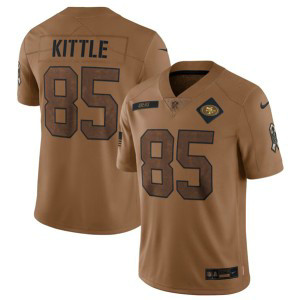 Nike 49ers 85 George Kittle 2023 Brown Salute To Service Limited Men Jersey Nike 49ers 85 George Kittle 2023 Brown Salute To Service Limited Men Jersey