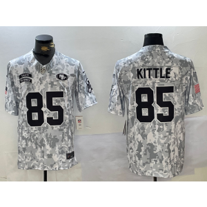 Nike 49ers 85 George Kittle Arctic Camo 2024 F.U.S.E. Salute to Service Limited Men Jersey Nike 49ers 85 George Kittle Arctic Camo 2024 F.U.S.E. Salute to Service Limited Men Jersey
