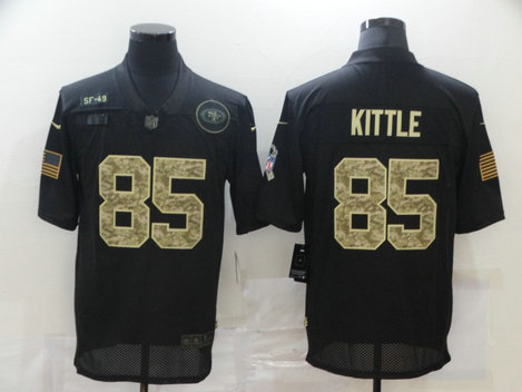 Nike 49ers 85 George Kittle Black Camo 2020 Salute To Service Limited Jersey Nike 49ers 85 George Kittle Black Camo 2020 Salute To Service Limited Jersey