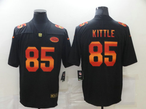 Nike 49ers 85 George Kittle Black Colorful Fashion Limited Jersey Nike 49ers 85 George Kittle Black Colorful Fashion Limited Jersey