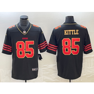 Nike 49ers 85 George Kittle Black Gold Vapor Limited Men Jersey Nike 49ers 85 George Kittle Black Gold Vapor Limited Men Jersey