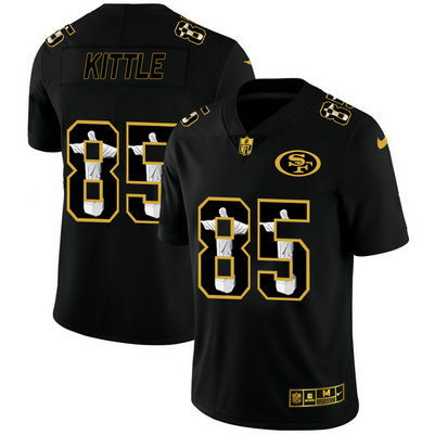 Nike 49ers 85 George Kittle Black Jesus Faith Edition Limited Jersey Nike 49ers 85 George Kittle Black Jesus Faith Edition Limited Jersey