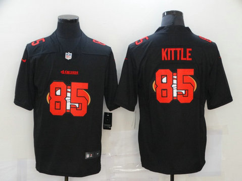 Nike 49ers 85 George Kittle Black Shadow Logo Limited Jersey Nike 49ers 85 George Kittle Black Shadow Logo Limited Jersey