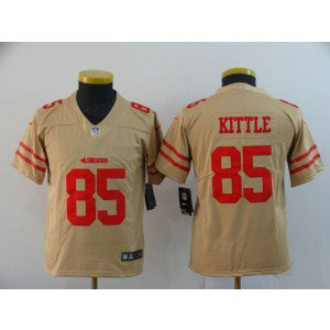 Nike 49ers 85 George Kittle Cream Inverted Legend Limited Youth Jersey Nike 49ers 85 George Kittle Cream Inverted Legend Limited Youth Jersey