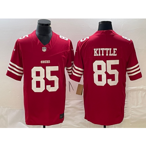 Nike 49ers 85 George Kittle Red 2023 F.U.S.E Vapor Limited Men Jersey Nike 49ers 85 George Kittle Red 2023 F.U.S.E Vapor Limited Men Jersey