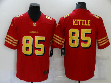 Nike 49ers 85 George Kittle Red Gold Color Rush Vapor Untouchable Limited Jersey Nike 49ers 85 George Kittle Red Gold Color Rush Vapor Untouchable Limited Jersey