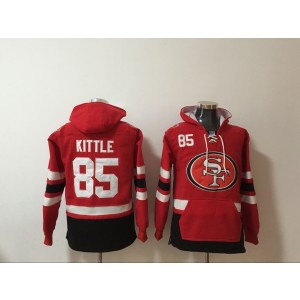Nike 49ers 85 George Kittle Red Hoodie Sweatshirt Nike 49ers 85 George Kittle Red Hoodie Sweatshirt