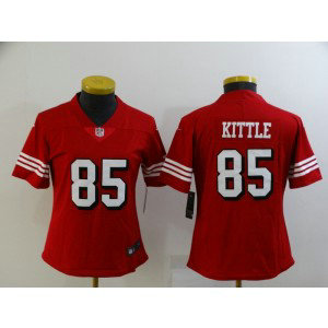 Nike 49ers 85 George Kittle Red Throwback Vapor Limited Women Jersey Nike 49ers 85 George Kittle Red Throwback Vapor Limited Women Jersey