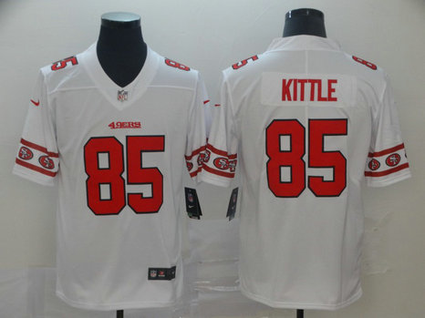 Nike 49ers 85 George Kittle White Team Logos Fashion Vapor Limited Jersey Nike 49ers 85 George Kittle White Team Logos Fashion Vapor Limited Jersey