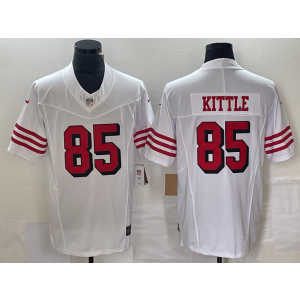 Nike 49ers 85 George Kittle White Throwback 2023 F.U.S.E Vapor Limited Men Jersey Nike 49ers 85 George Kittle White Throwback 2023 F.U.S.E Vapor Limited Men Jersey
