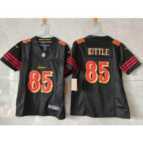 Nike 49ers 85 George kittle Black Gold Rivalries F.U.S.E. Vapor Limited Women Jersey Nike 49ers 85 George kittle Black Gold Rivalries F.U.S.E. Vapor Limited Women Jersey