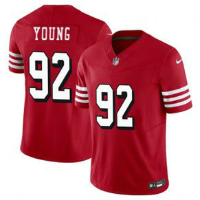 Nike 49ers 92 Chase Young Red 2023 F.U.S.E Vapor Limited Men Jersey Nike 49ers 92 Chase Young Red 2023 F.U.S.E Vapor Limited Men Jersey