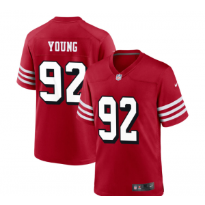 Nike 49ers 92 Chase Young Throwback Red Vapor Untouchable Limited Men Jersey Nike 49ers 92 Chase Young Throwback Red Vapor Untouchable Limited Men Jersey