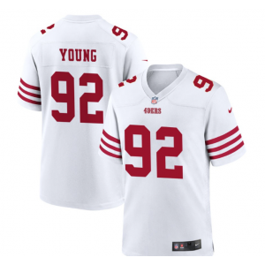 Nike 49ers 92 Chase Young White Vapor Untouchable Limited Men Jersey Nike 49ers 92 Chase Young White Vapor Untouchable Limited Men Jersey