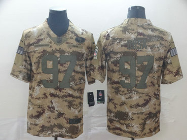 Nike 49ers 97 Nick Bosa 2018 Olive Camo Salute To Service Limited Jersey Nike 49ers 97 Nick Bosa 2018 Olive Camo Salute To Service Limited Jersey