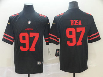 Nike 49ers 97 Nick Bosa Black 2019 NFL Draft First Round Pick Vapor Untouchable Limited Jersey Nike 49ers 97 Nick Bosa Black 2019 NFL Draft First Round Pick Vapor Untouchable Limited Jersey