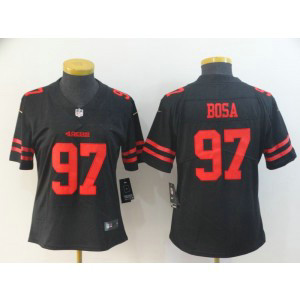 Nike 49ers 97 Nick Bosa Black 2019 NFL Draft Vapor Untouchable Limited Women Jersey Nike 49ers 97 Nick Bosa Black 2019 NFL Draft Vapor Untouchable Limited Women Jersey