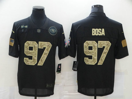 Nike 49ers 97 Nick Bosa Black Camo 2020 Salute To Service Limited Jersey Nike 49ers 97 Nick Bosa Black Camo 2020 Salute To Service Limited Jersey