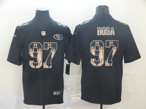 Nike 49ers 97 Nick Bosa Black Statue Of Liberty Limited Jersey Nike 49ers 97 Nick Bosa Black Statue Of Liberty Limited Jersey