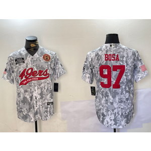 Nike 49ers 97 Nick Bosa Camo Vapor Baseball Limited Men Jersey Nike 49ers 97 Nick Bosa Camo Vapor Baseball Limited Men Jersey