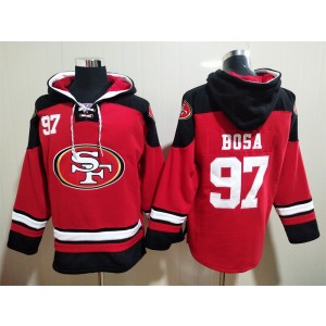 Nike 49ers 97 Nick Bosa Red Hoodie Sweatshirt Nike 49ers 97 Nick Bosa Red Hoodie Sweatshirt