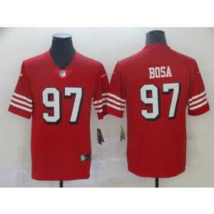 Nike 49ers 97 Nick Bosa Red Vapor Untouchable Throwback Limited Men Jersey Nike 49ers 97 Nick Bosa Red Vapor Untouchable Throwback Limited Men Jersey