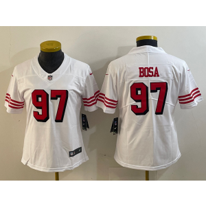 Nike 49ers 97 Nick Bosa White Vapor Untouchable Limited Women Jersey Nike 49ers 97 Nick Bosa White Vapor Untouchable Limited Women Jersey