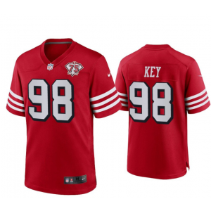 Nike 49ers 98 Arden Key Throwback Red Vapor Limited Men Jersey Nike 49ers 98 Arden Key Throwback Red Vapor Limited Men Jersey