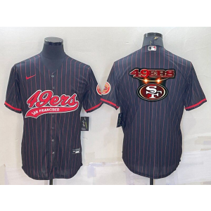 Nike 49ers Blank Black Red Vapor Vapor Baseball Logo Limited Men Jersey Nike 49ers Blank Black Red Vapor Vapor Baseball Logo Limited Men Jersey