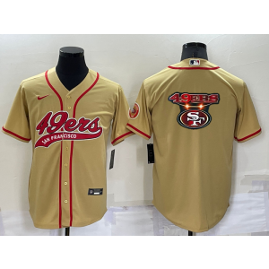 Nike 49ers Blank Gold Vapor Baseball Logo Limited Men Jersey Nike 49ers Blank Gold Vapor Baseball Logo Limited Men Jersey