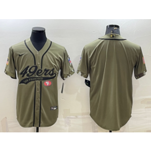 Nike 49ers Blank Olive 2022 Salute To Service Baseball Limited Men Jersey Nike 49ers Blank Olive 2022 Salute To Service Baseball Limited Men Jersey