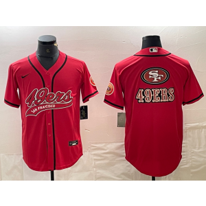 Nike 49ers Blank Red Vapor Baseball Logo Limited Men Jersey Nike 49ers Blank Red Vapor Baseball Logo Limited Men Jersey