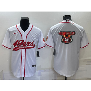 Nike 49ers Blank White Vapor Baseball Logo Limited Men Jersey Nike 49ers Blank White Vapor Baseball Logo Limited Men Jersey