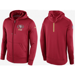 Nike 49ers Red Team Logo Full Zip Hoodie Nike 49ers Red Team Logo Full Zip Hoodie