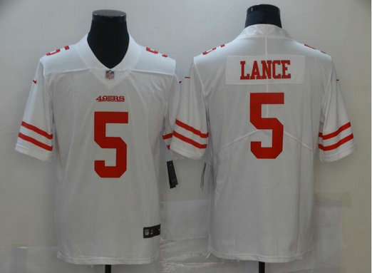Nike 49ers Trey Lance White 2021 Draft Vapor Limited Jersey Nike 49ers Trey Lance White 2021 Draft Vapor Limited Jersey