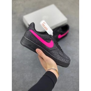 Nike Air Force 1 Black Pink Shoes