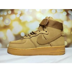 Nike Air Force 1 High Top Brown Shoes 0243