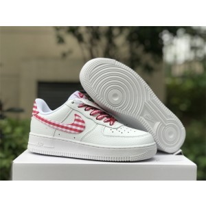Nike Air Force 1 LOW RED GINGHAM Shoes