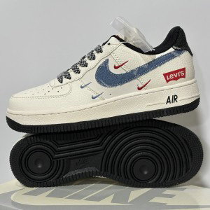 Nike Air Force 1 Low Cream Blue Shoes
