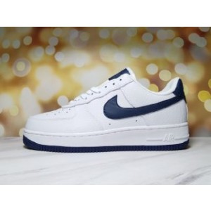 Nike Air Force 1 Low White_Navy Shoes 0160