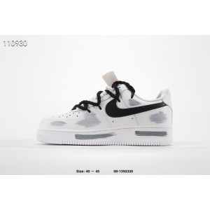 Nike Air Force 1 White Black Shoes