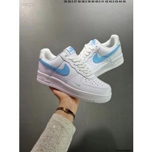 Nike Air Force 1 White Blue Shoes
