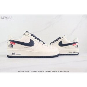 Nike Air Force 1 White Navy SHoes