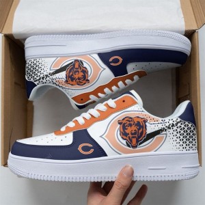 Nike Air Force Bears White Shoes