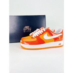 Nike Air Force Orange Shoes