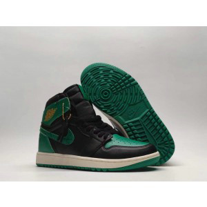 Nike Air Jordan 1 Black Green Shoes